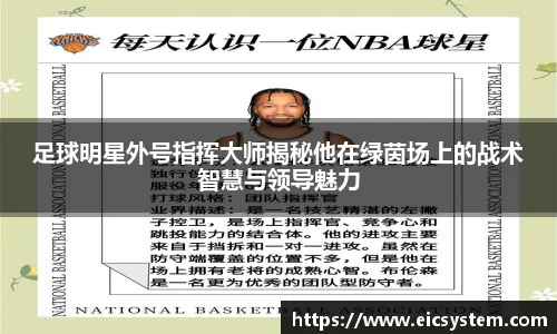 足球明星外号指挥大师揭秘他在绿茵场上的战术智慧与领导魅力